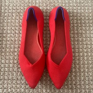 Red Rothy’s flats, size 8.